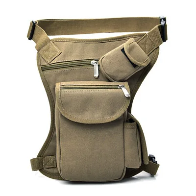 

High quality cycling canvas outdoor messenger leg bag tactical multifunctional leisure sports waist bag fishing gear bag, 6 color