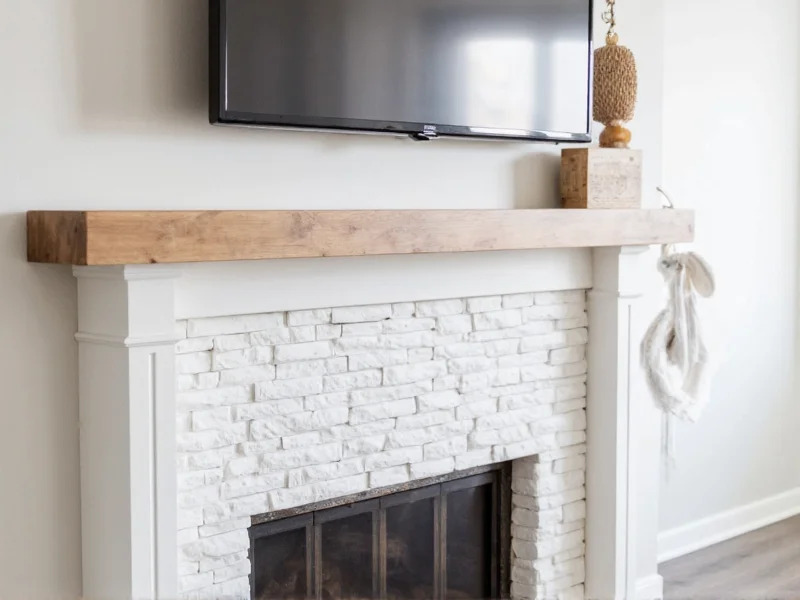 diy chimney mantel