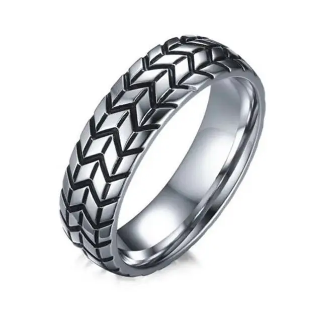 

Rings Couple Silver Wholesale 316l Stainless Steel Men Women Snake Pattern Ins Amazon Hot Sale 6mm Fashion Jewelry Rings