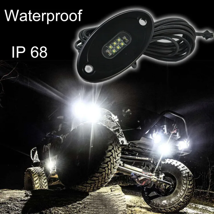 8W Car Atmosphere led rock light Blue-tooth Controller IP68 Waterproof Rock Light
