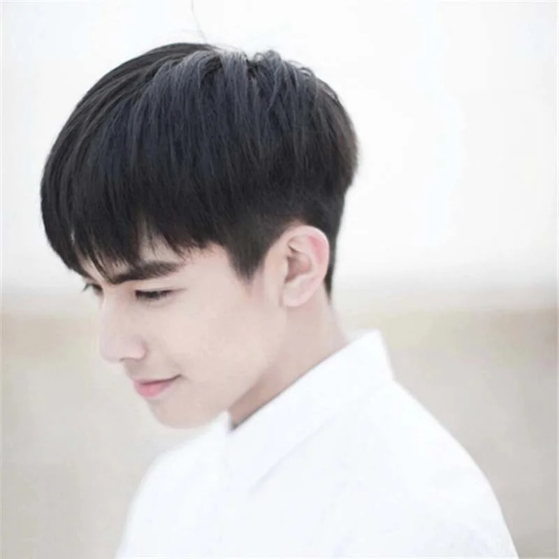

2019 new style wholesale price human hair Japan and Korean men toupee wig hair product for men, 10 colors can be choosed