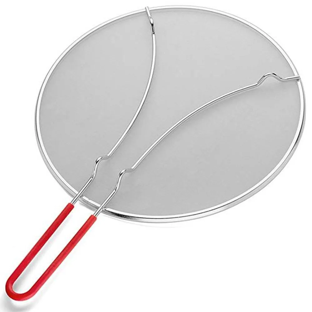 

Kitchen Accessories Cooking Splatter Screen For Frying Pan 13" Stainless Steel Mesh Oil Splatter Screen Guard Set