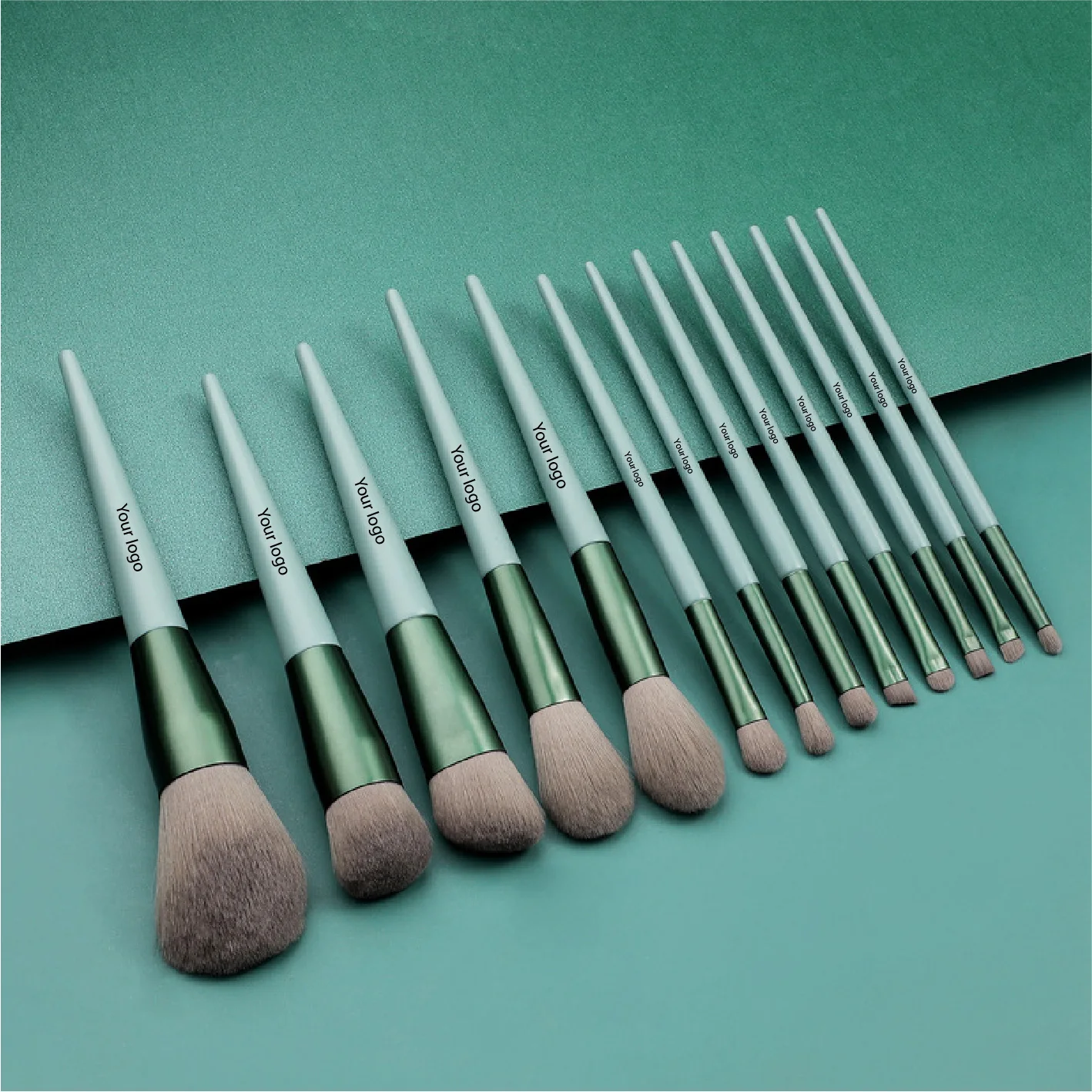 

Private your own brand and choose brushes as your own set brush makeup no brand, Green