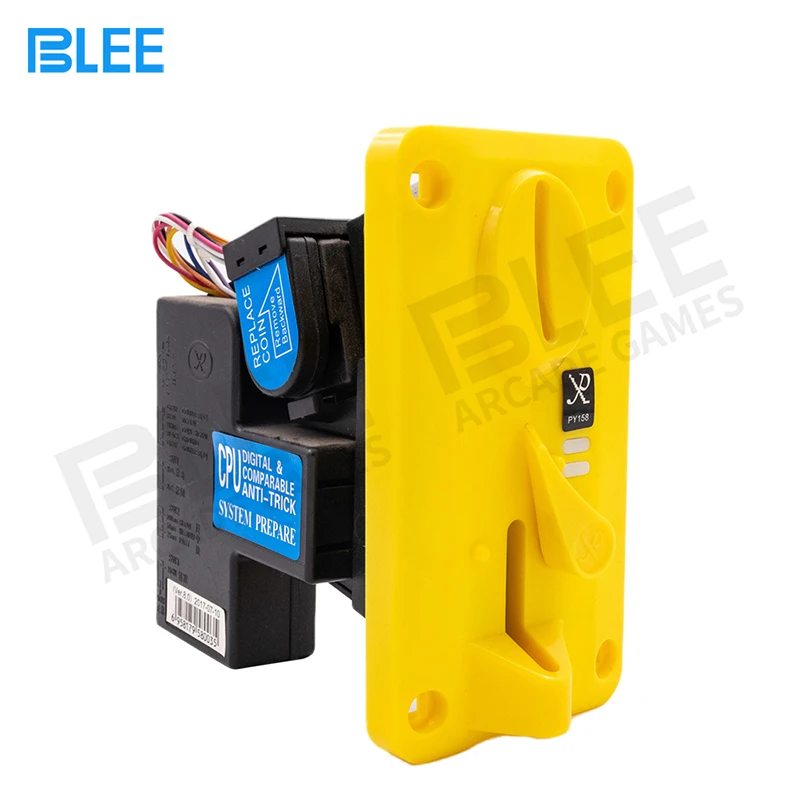 

Multi Coin Acceptor Electronic Roll Down Coin Acceptor Selector Slot for Arcade Game/Vending Machine/Water Dispenser, Yellow