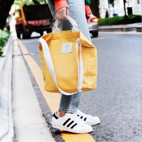 

New Fashion 12 colors Canvas Women Tote Bags Handbags
