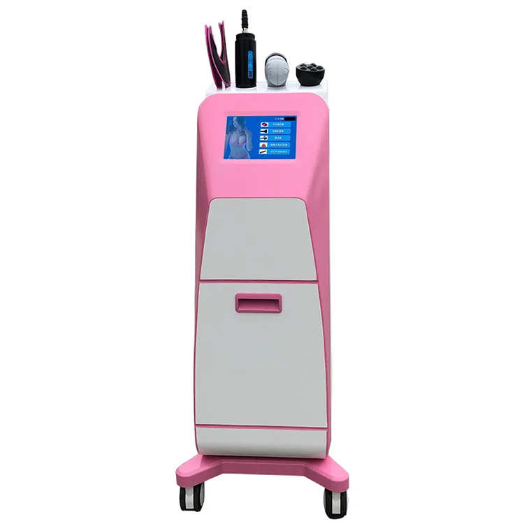 

New Ideas 2022 Breast Enlargement Vacuum Therapy Massager Buttock Lifting Professional Body Contouring Shaping Machine, White + pink