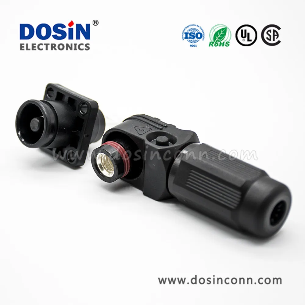 Heavy Duty Power Connectors 8mm 200a Socket Plug Connector For Energy
