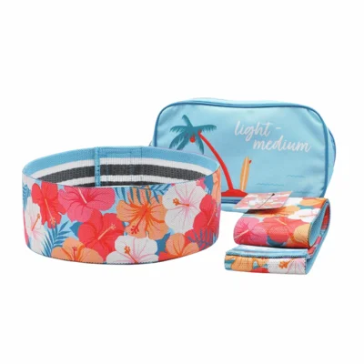 

Wholesale best quality cheetah pattern leopard print resistance bands fitness logo customize hip circle band for home exercise, Customized