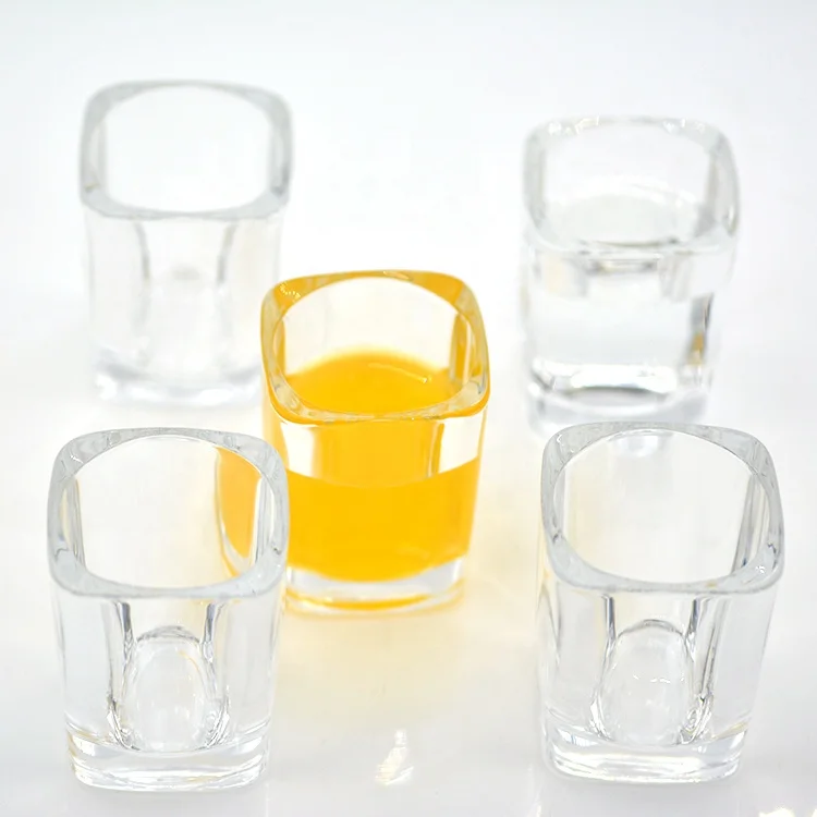 

Wholesale customized logo gift 85ml square shot glasses Y6002, Customized color