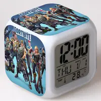 

Custom any pattern student table LED Cartoon cube alarm clock colorful Digital alarm watch customized children table alarm clock