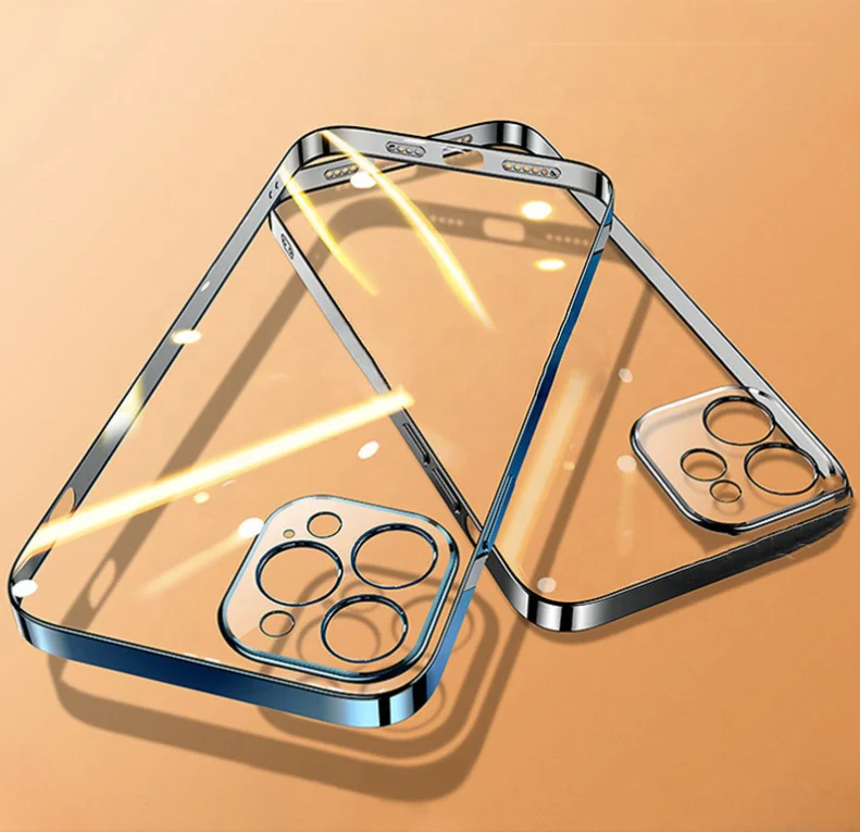

Factory wholesale TPU phone case for iPhone 13 Pro Max transparent protective back cover for iphone shockproof case, Blue, red,black,green,gray,purple,dark green,yellow