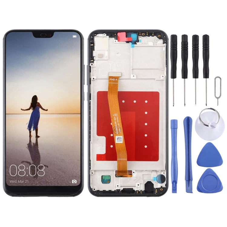 

Replacement LCD Display touch Screen Digitizer Full Assembly With Frame for Nova 3e Huawei P20 Lite Screen