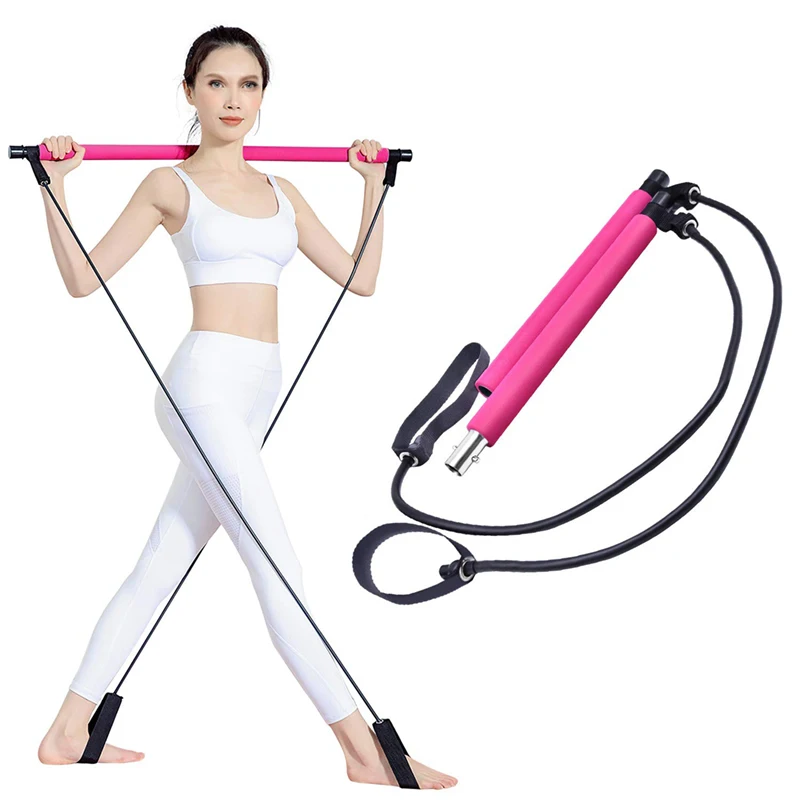 

Bar Kit Resistance Exercise Portable Fitness Pilates Stick Workout fit Bodybuilding Yoga Elastic Band