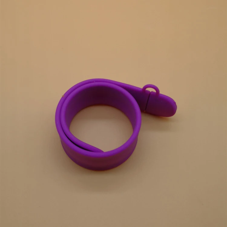 Silicone Bracelet Curly Wrist Band Usb Flashdisk Memory Stick 2.0 3.0 usb flash drive promotion Gift With Printed LOGO Pendrive - ANKUX.COM