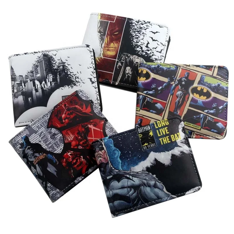 

A Latest Spiderman Bifold Pu Leather Short Wallet Souvenir Birthday Gift For Men Women Daily, As picture