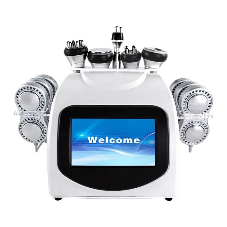 

6 in 1 EMS Ultrasonic Cavitation Instrument Vacuum Radio Frequency Anti Cellulite Skin Lift Spa Slimming Body Shaping Machine