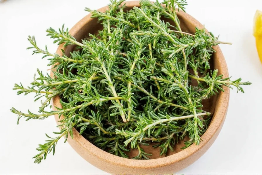 Dry Thyme Sprigs vs Fresh Thyme Bunch