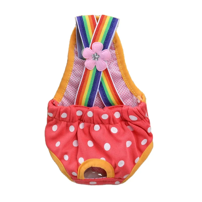 

Pet clothing wholesale new cute romper suspenders physiological pants for dogs teddy menstrual pants special dog dress clothes