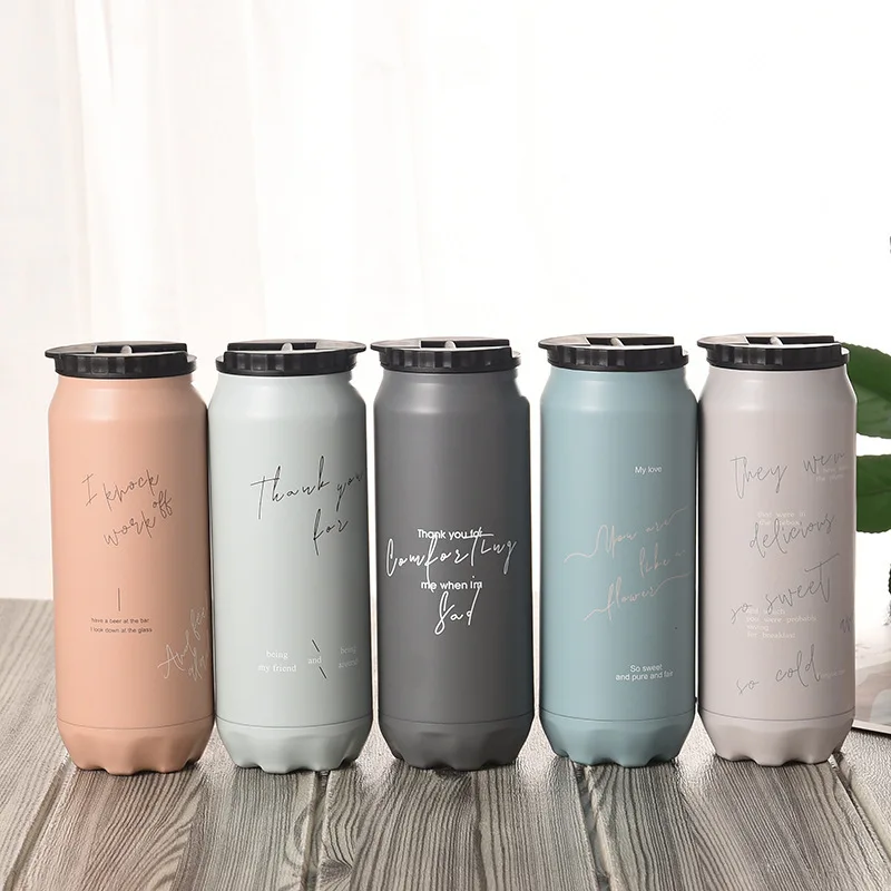 

500ML Stainless Steel Vacuum Flask Insulated Bottle Coffee Thermal Cup Creative Travel Outdoor Car Water Thermos Mugs