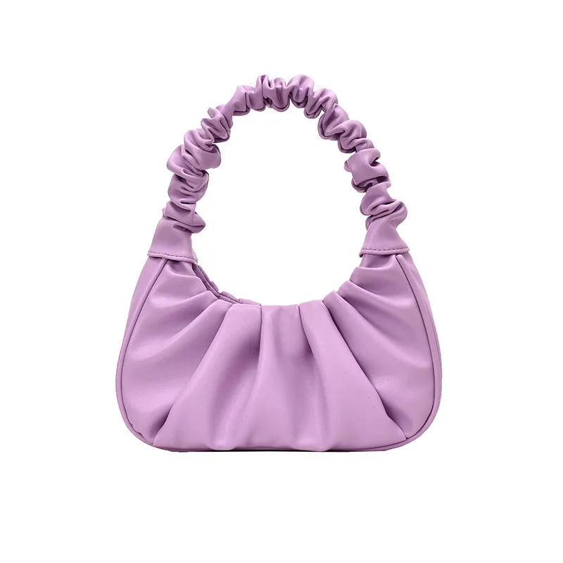 

Womens armpit bag pleated handbag new style shoulder underarm bag, 4 color