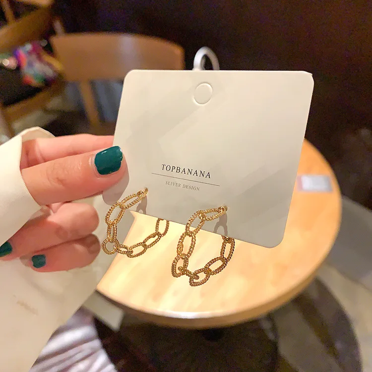 

fashion jewelry trendy korean earrings chain