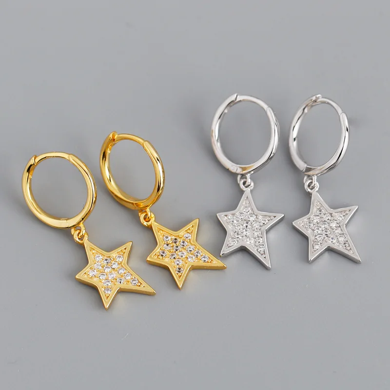 

Sailing Jewelry 925 Sterling Silver Earring Star Pendant Silver Earring