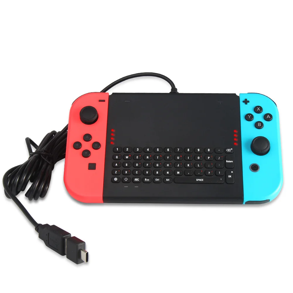 

Wired USB Chatpad Message Keyboard for Nintendo Switch for Joy-con Controller, Black