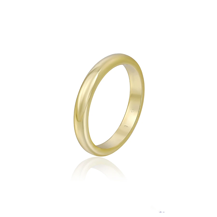 

A00920314 xuping jewelry 14k gold color glossy Korean of the couple ring niche high grade fashion simple tail ring