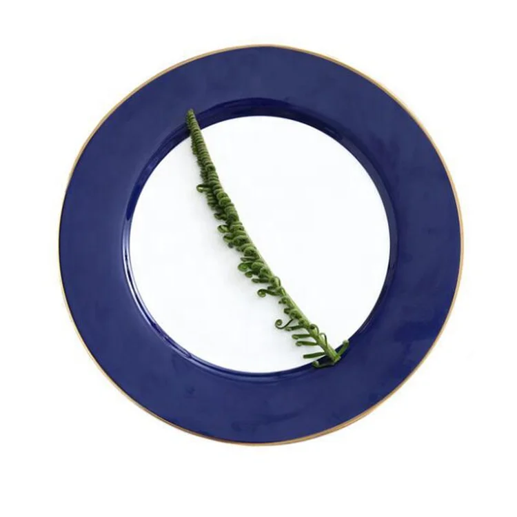 
sky blue serving plates for wedding 