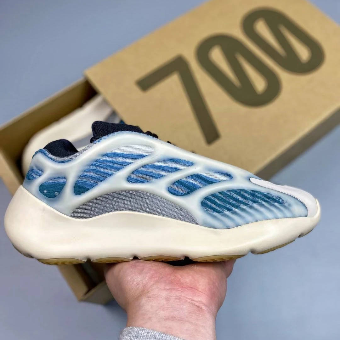 

Hot Sale Genuine Leather Yeezy 700 V3 kyanite Azael Walking Sneakers Comfortable Yezzy 7000 v3 Men Shoes