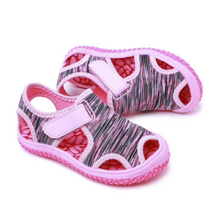 

Boys Girls Water Shoes Beach Swim Pool Sandals Quick Dry Closed-Toe Aquatic Sport Sandals, As pic