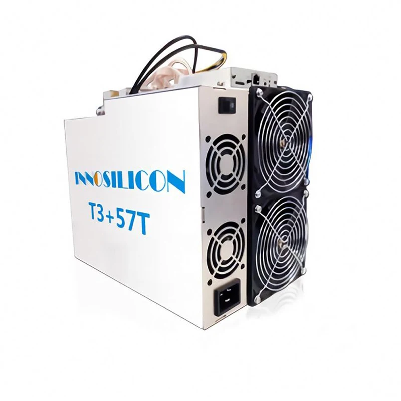 

Innosilicon T3+ 57T Mining Bitcoin Machine Terminal Blockchain Miner, Silver