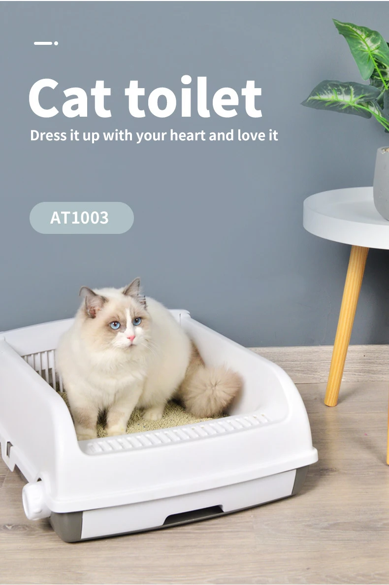 lazy rotatable cleaning cat litter box