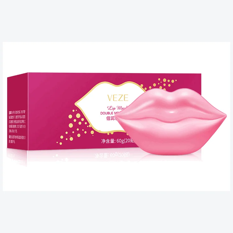 

Nourishing Hydrating Crystal Hydrogel Lip Plump Mask With Hyaluronic Acid Collagen Chondrus Crispus Extract For Dry Cracked Lips