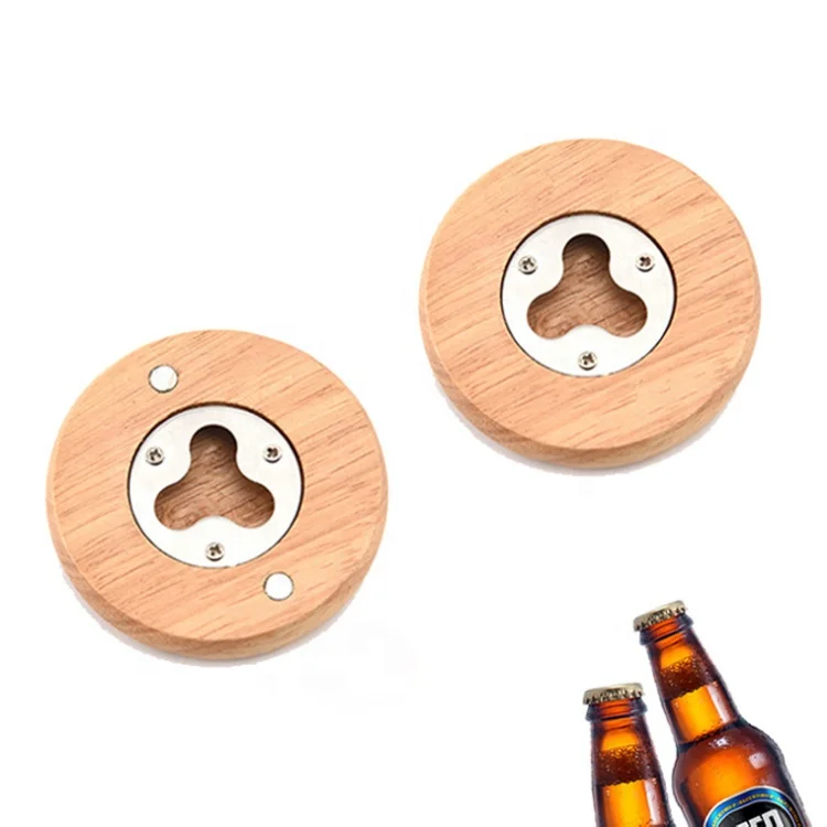 Factory custom beer wooden bottle opener