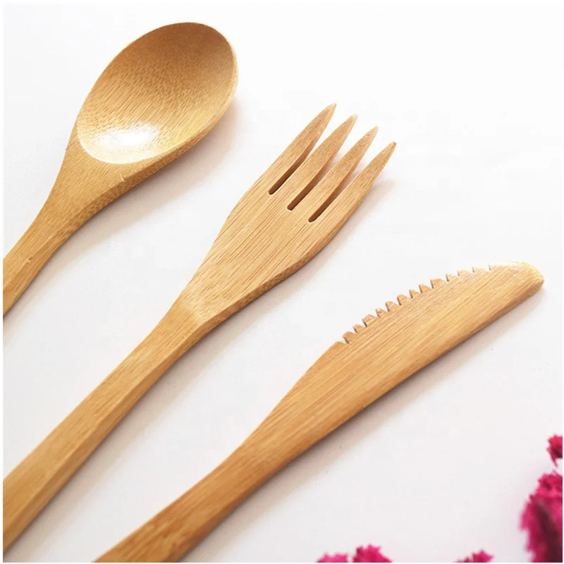 

Reusable Bamboo Travel Cutlery Set with Private Label