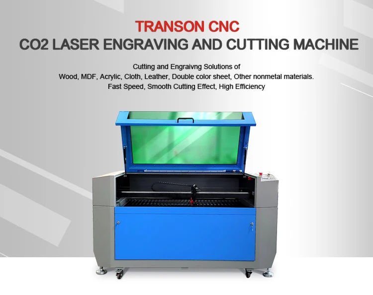 CNC Laser 1390 80W 100W 130W Ruida 6445G Acrylic Wood Plastic Paper Nylon CO2 Laser Cutting Machine