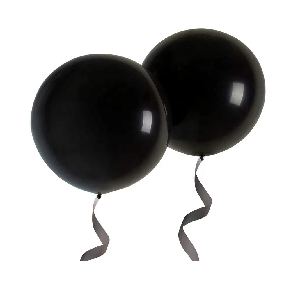 

ALO 36 inch Cheap Giant Large Big Size 36inch Helium Air Black Color Latex Ballon Balloon