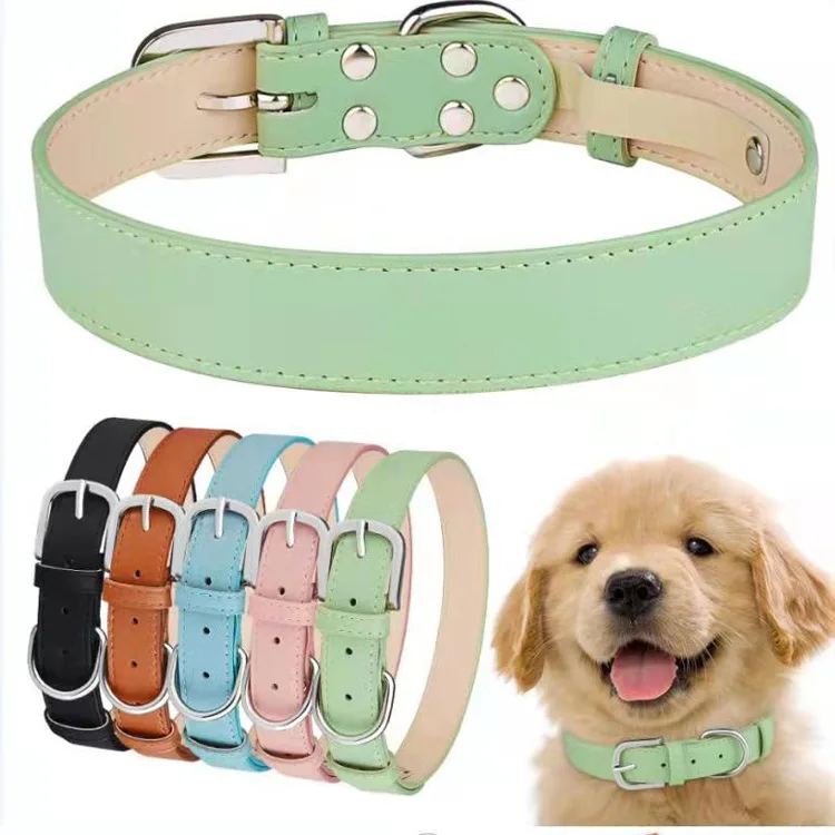 

Shine Personalized Custom Luxury Nylon PU metal buckle Heat Transfer martingale Dog Collar Leash