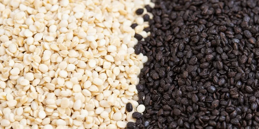 White Sesame Seeds Close-Up