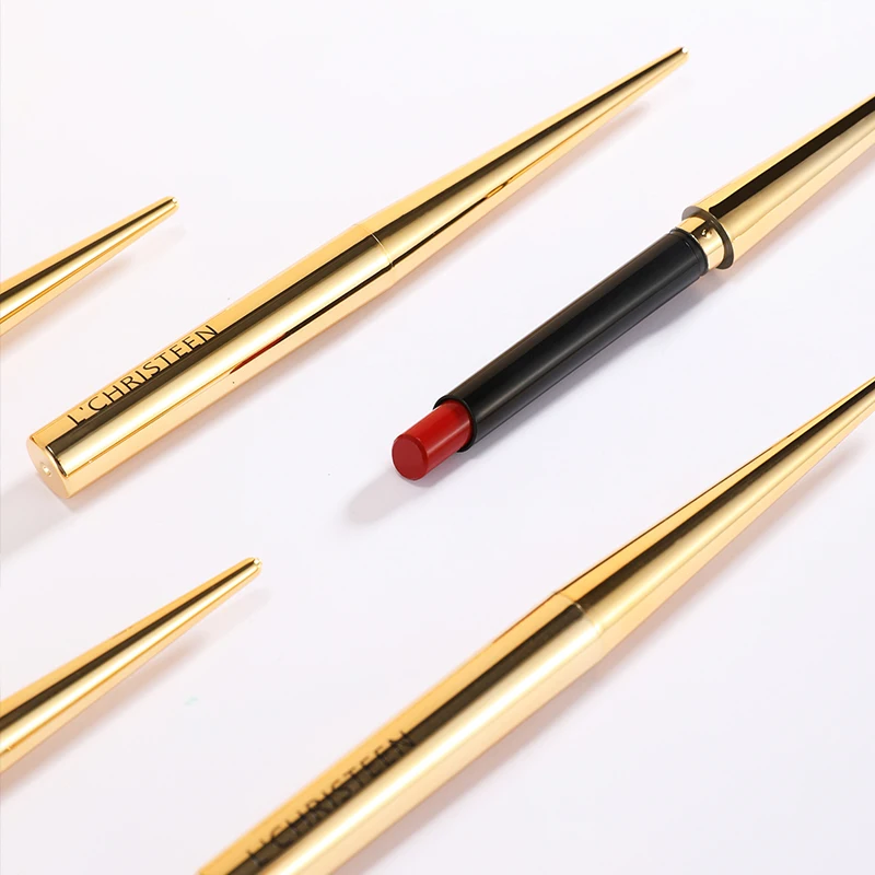 

Golden Smoke Tube Thin Soft mist matte lasting glamour of sexy lady private label lipstick listic