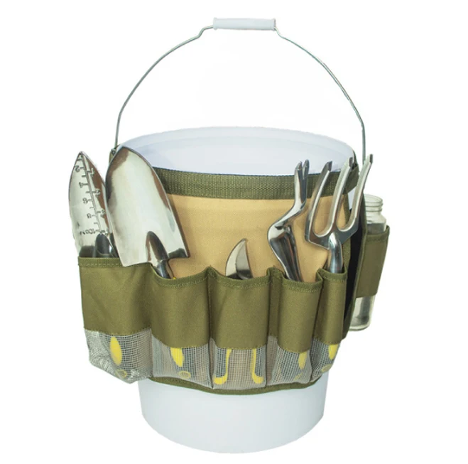 

Heavy Duty Bucketeer Bucket Tool Organizer Garden Bags with Pockets