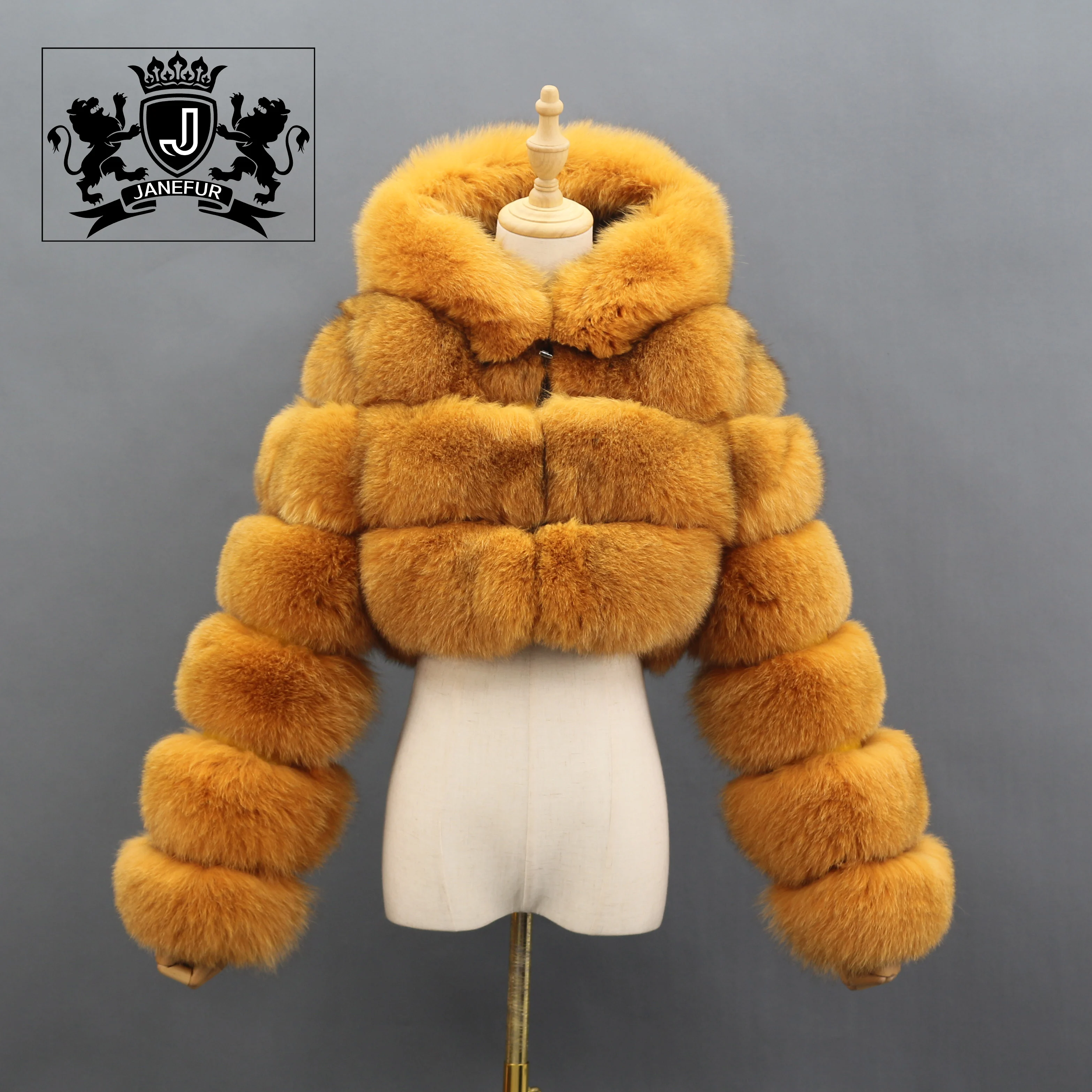 

Quick Shipping 2021 Womens Winter Fur Coats hood Clothing Fox Fur Jackets fur Coat, Shown in the pics, accept custom made