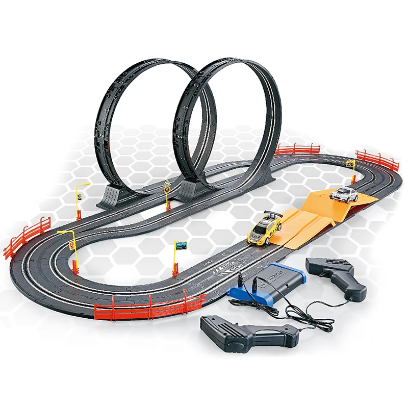 

DIY Assemble Race Slot Track Toy Plastic Mini Car Race Track Toys Set