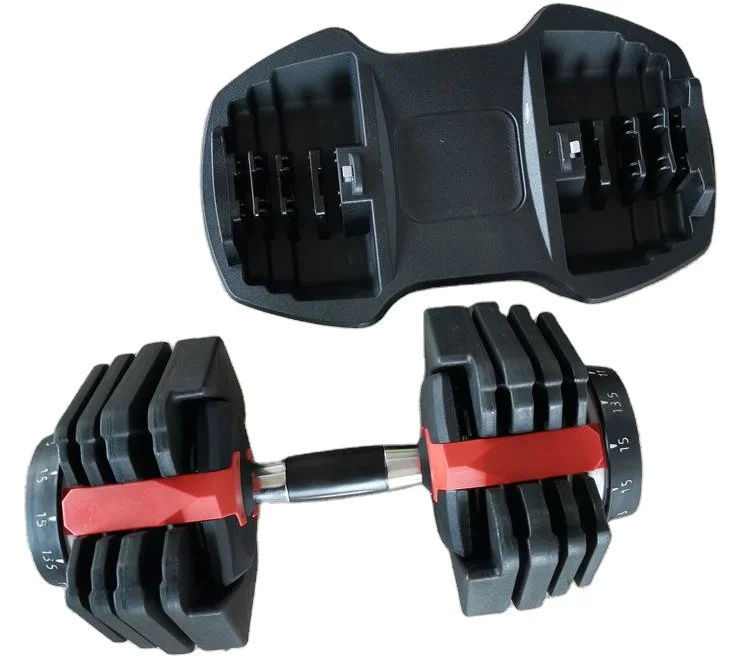 

Custom Logo Adjustable Dumbbell Set Gym Equipment 5-52.5LB Adjustable Dumbbell Fitness Equipment Application, As image