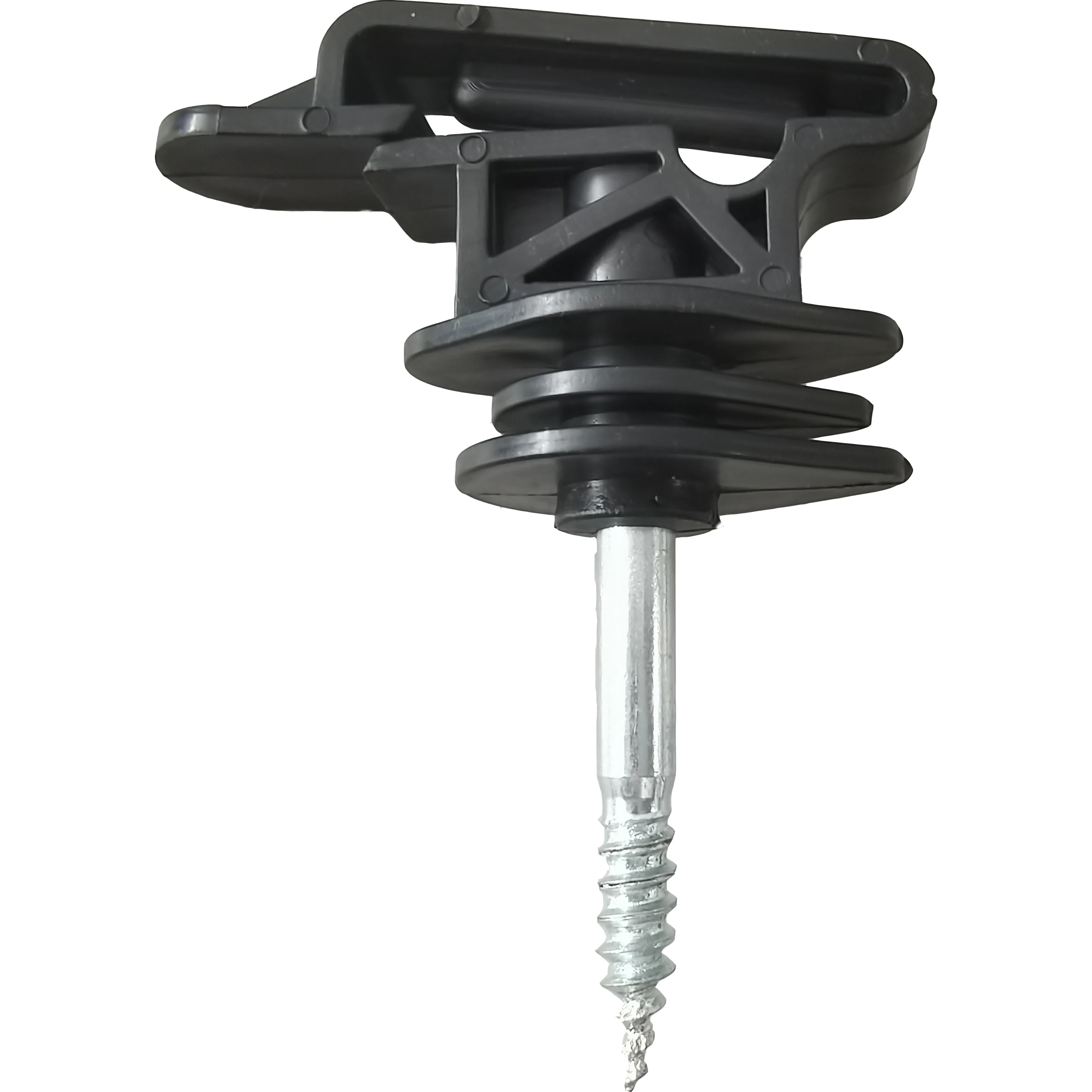 

wood post screw insulators for 12-40mm/tape insulators, Black/yellow