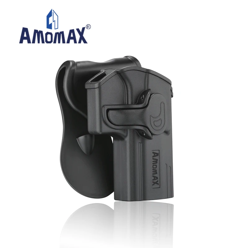 

Amomax Adjustable Retention Hard-shell Level 2 Plastic Tactical Gun Holsters for IWI Jericho 941 Polymer Frame, Black / fde