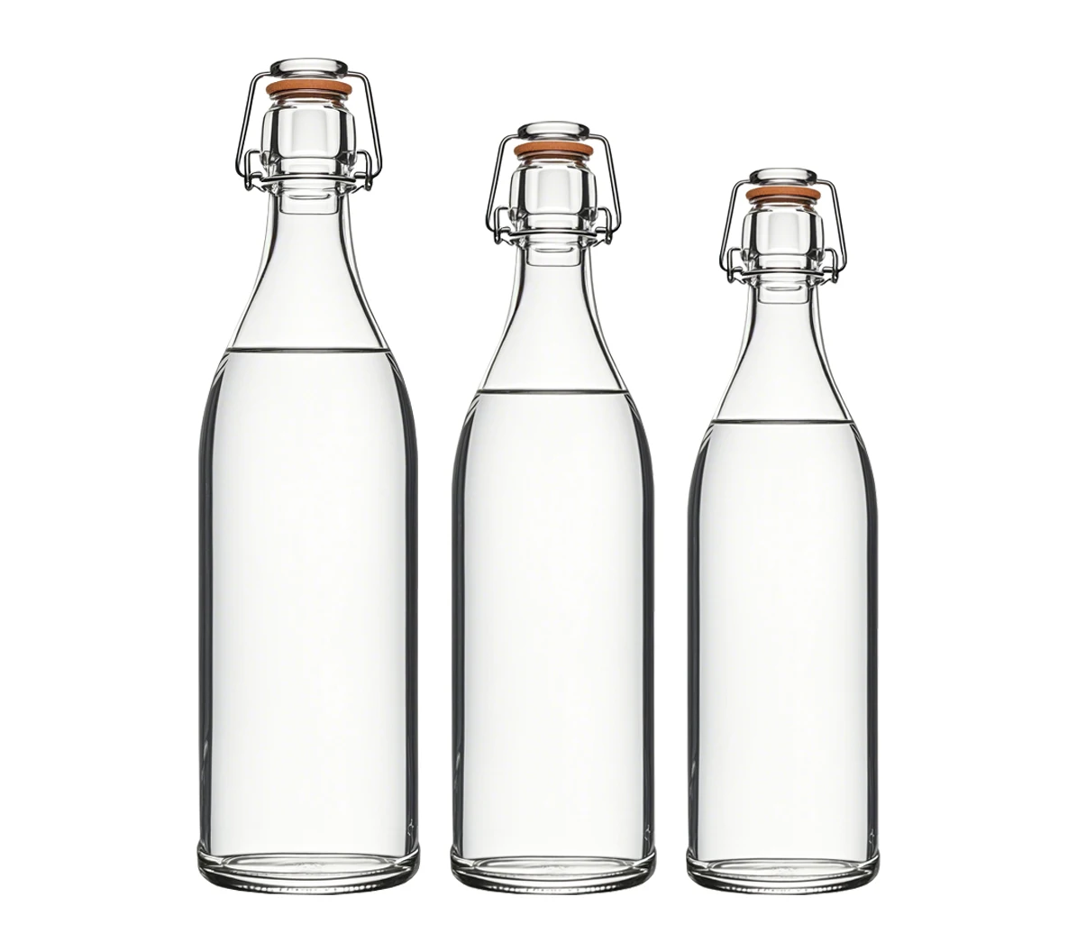 Swing Top 500ml 1000ml Mineral Water Milk Juice Soda Glass Bottles for Package Beverage