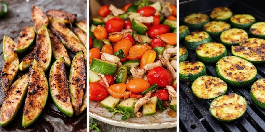 Two-zone grilling setup with veggies in each zone