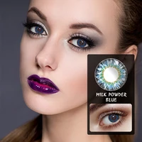 

Blue Eye Colored Cosmetic Contact Lenses for Dark Eyes Wholesale OEM Grey Color Contact Lens